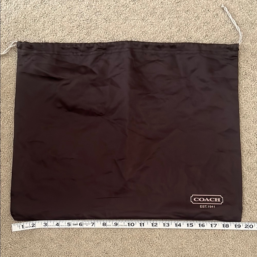 Coach Brown Dust Bag Minimalist Design